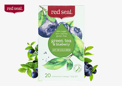 蓝莓绿茶水果茶